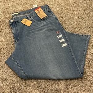 NWT Levi’s Jeans 311 Shaping‎ Skinny Capris Womens Blue Stretch Mid Rise 24W NEW